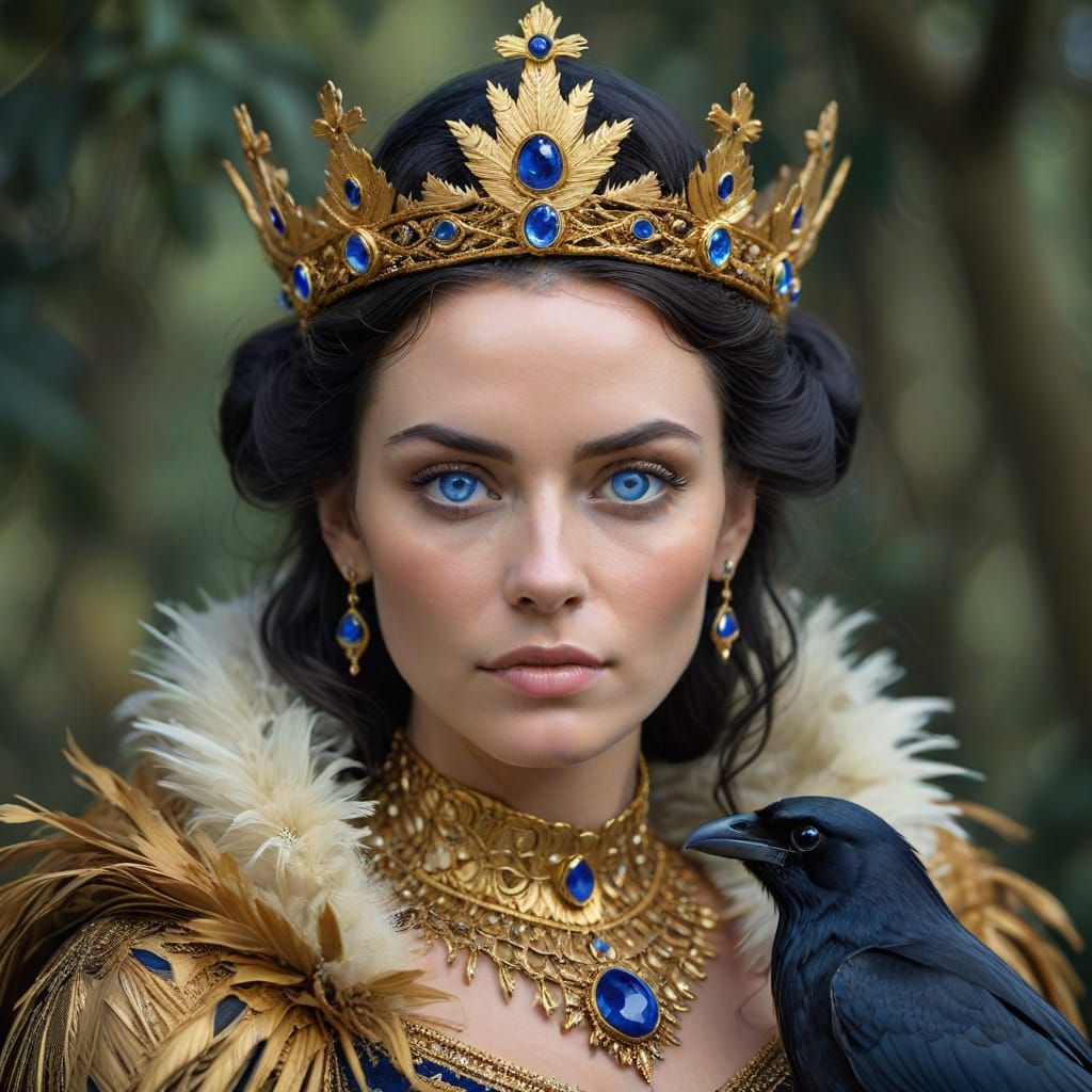 Regal Queen with Golden Crow Nest Crown