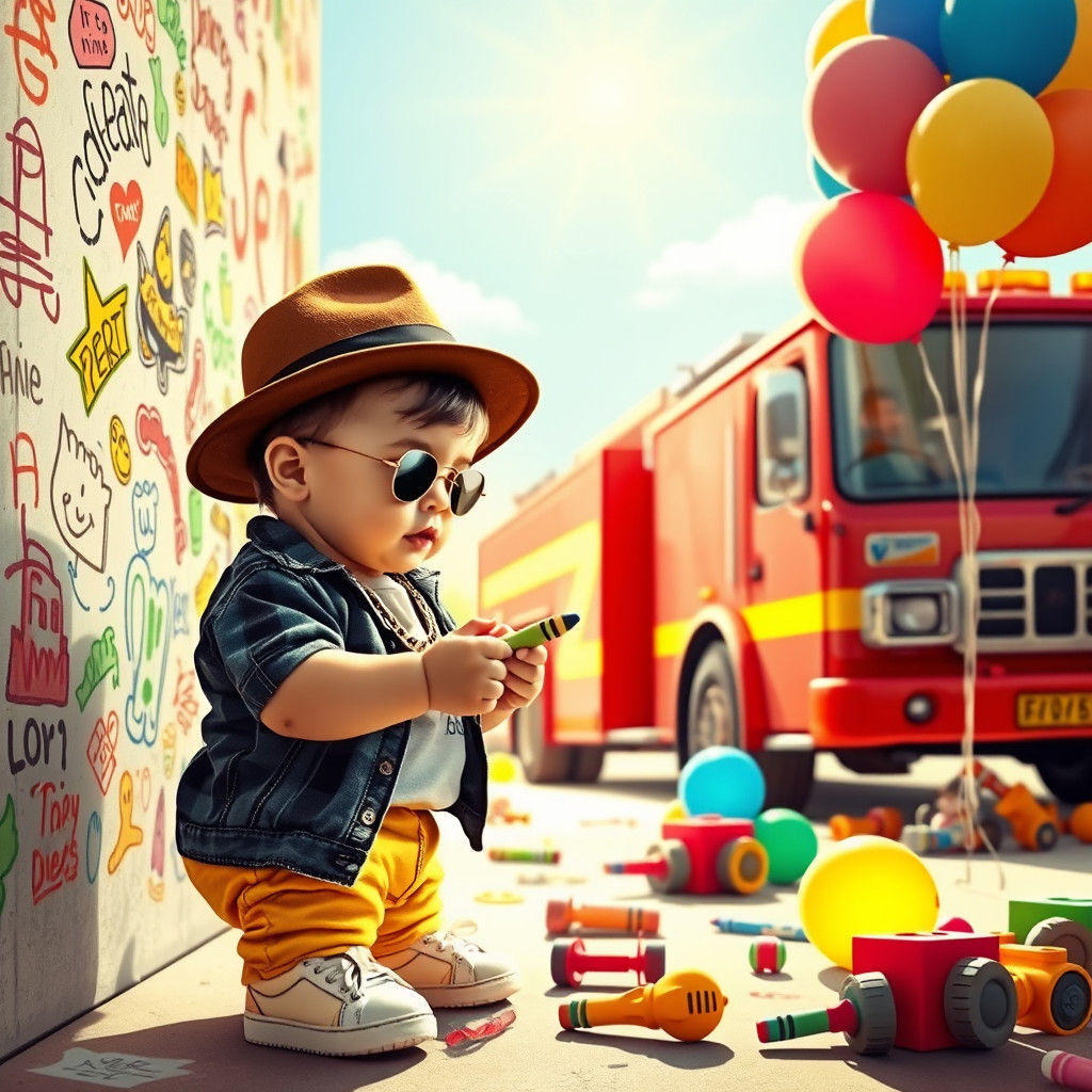 Gangster Toddler's Graffiti Art: Basquiat, Haring, Potter St...