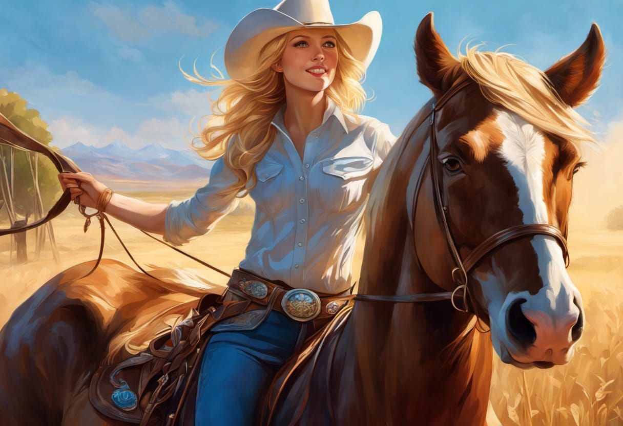 Julie's refreshing her riding skills with various horses (and riding gear!)