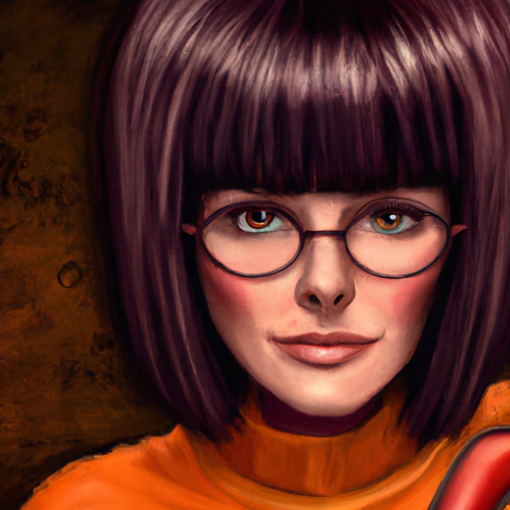 Velma Dinkley as Demon: Ultra-Realistic Portrait