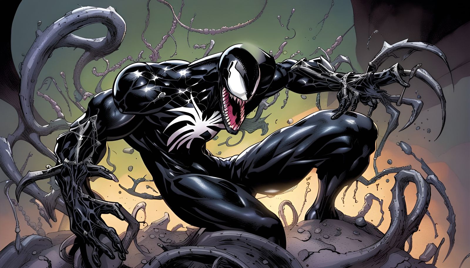 Venom Symbiote's Origin on Battleworld with Spider-Man