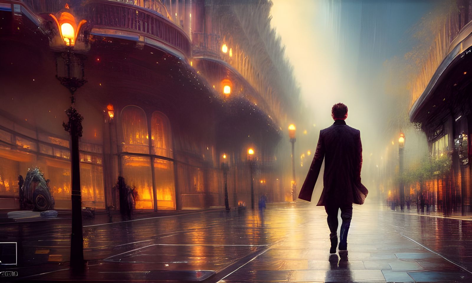 Wanderer in Magical Casino District