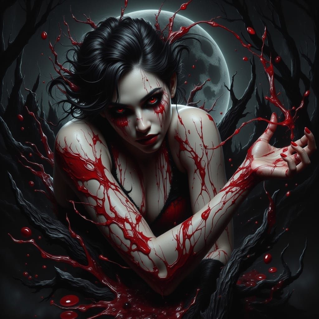 Ancient Blood-Sucking Beings with Retractable Fangs