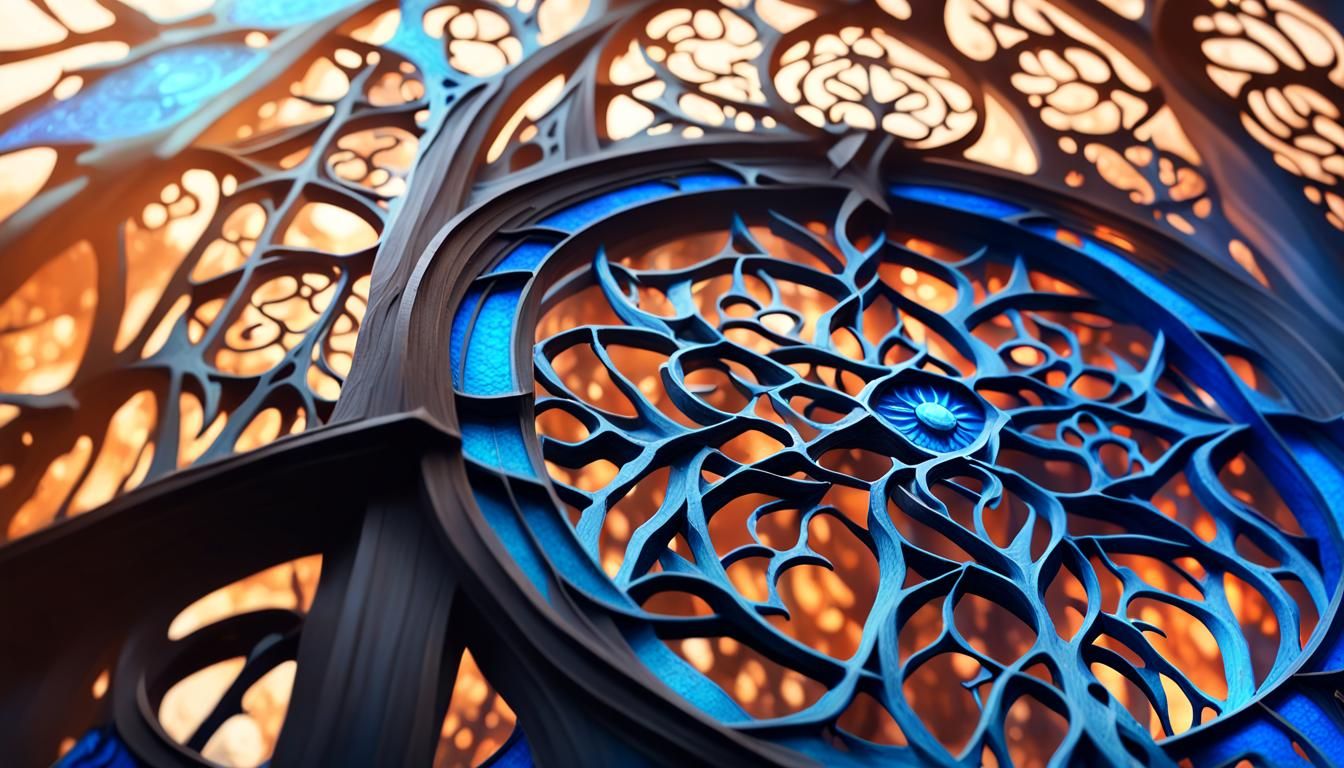 Mystical Sorceress in Glowing Forest Concept Art