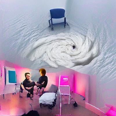 Minimalist Therapy Session in White Room