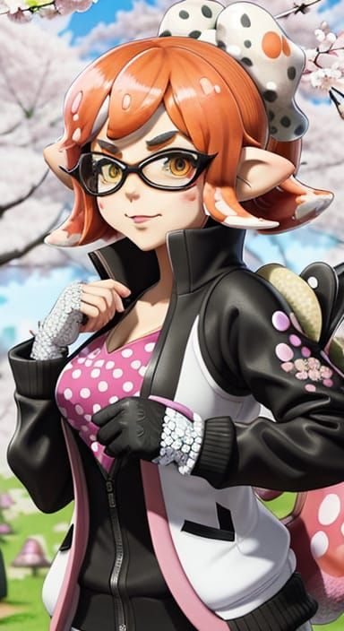 Lady Velma Dinkley in a Splatoon-Inspired Cherry Blossom Won...