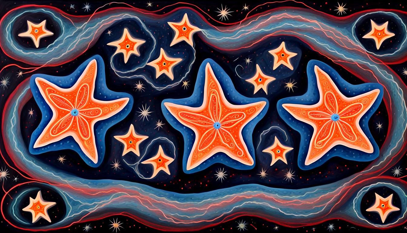 Electromagnetic Jelly Coils Surround Newborn Stars