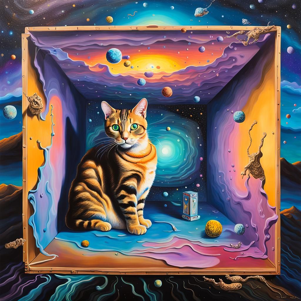Schrödinger's Cat: Surreal Art by Dali