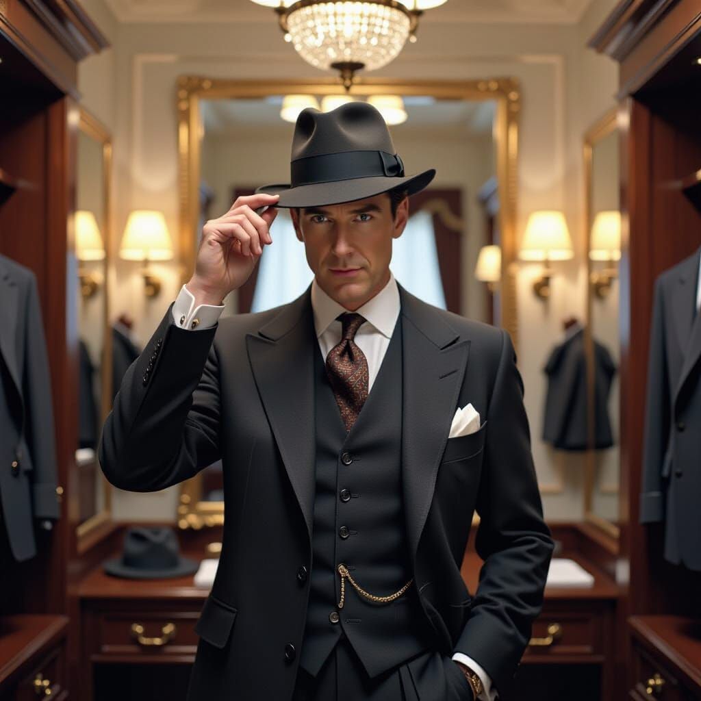 Sherlock Holmes in Harrods, Syd Mead Style