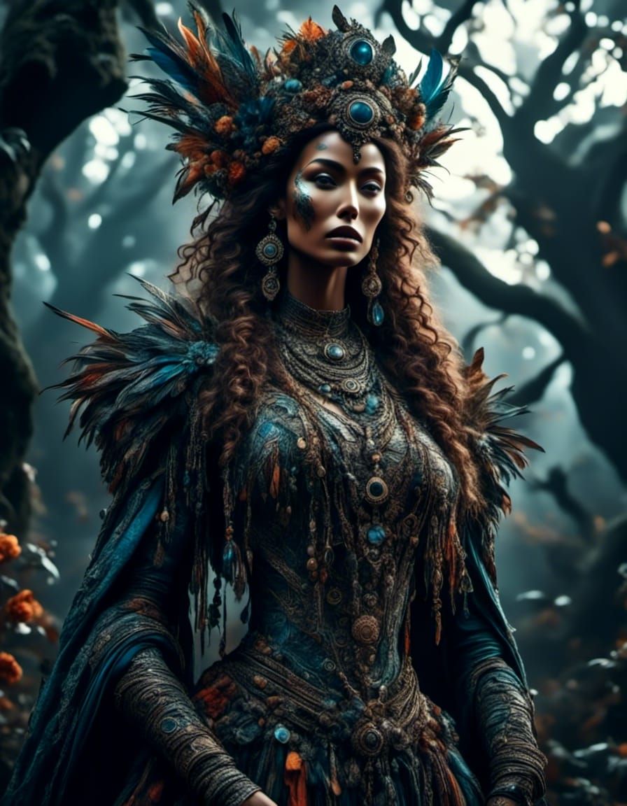 Dark Fantasy Concept Art in Hyperrealism Style