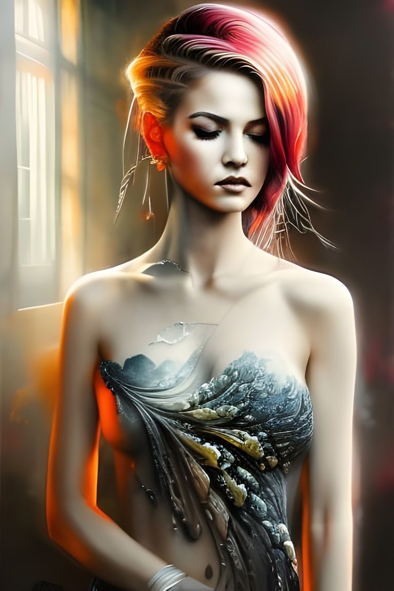 Clockpunk Glass Bonsai Village: Digital Matte Painting