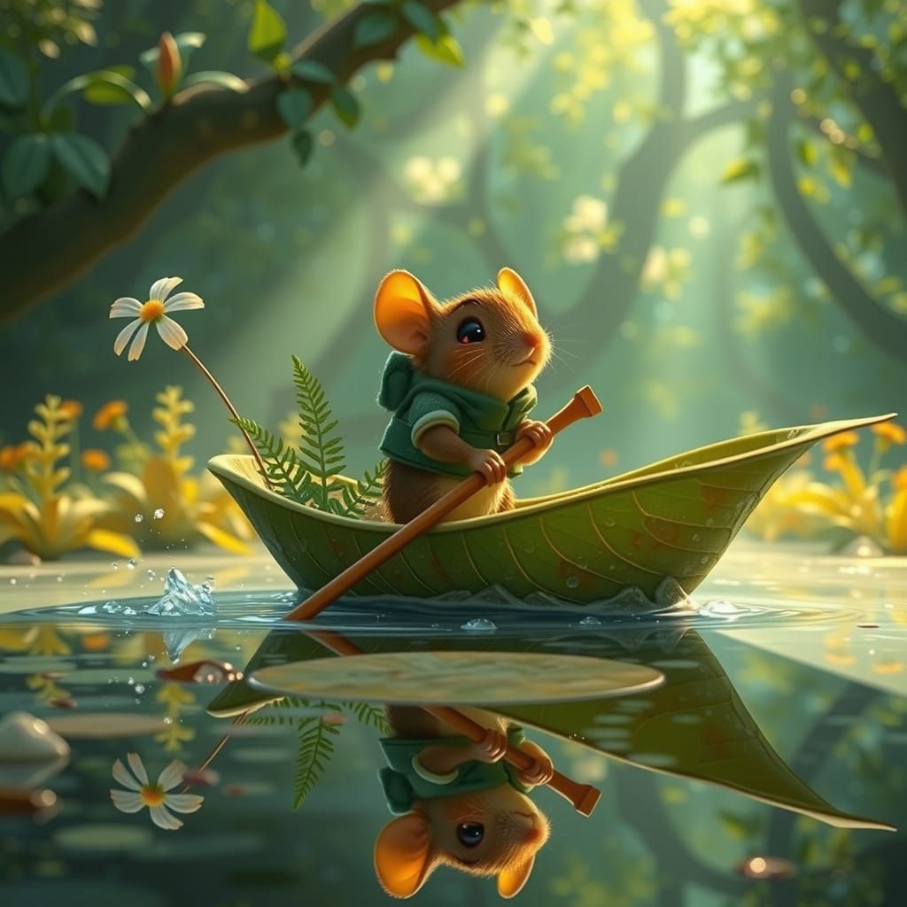 Tiny Shrew's Whimsical River Crossing Adventure