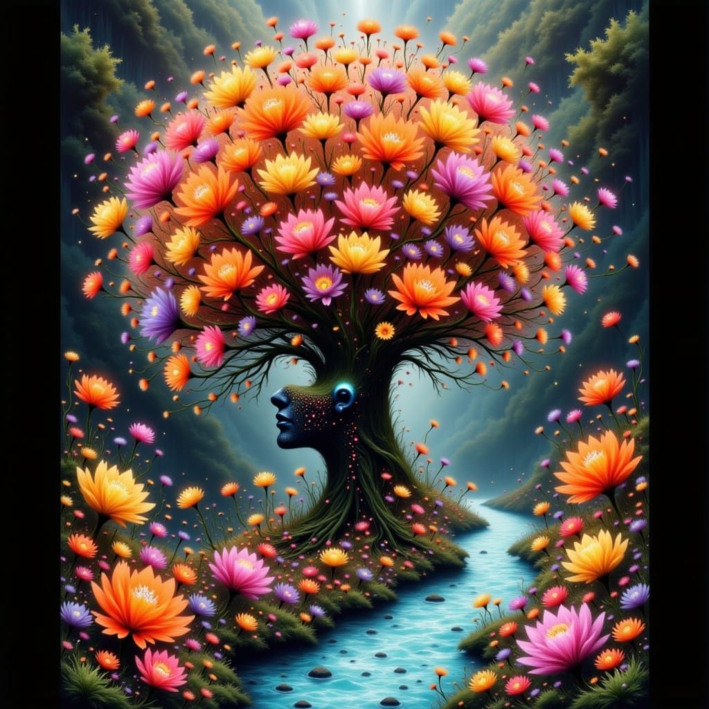 The beauty that surrounds her is born from her soul.