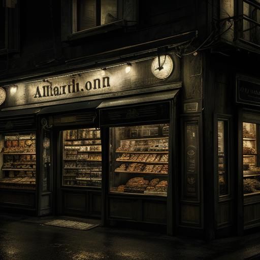 small store in night