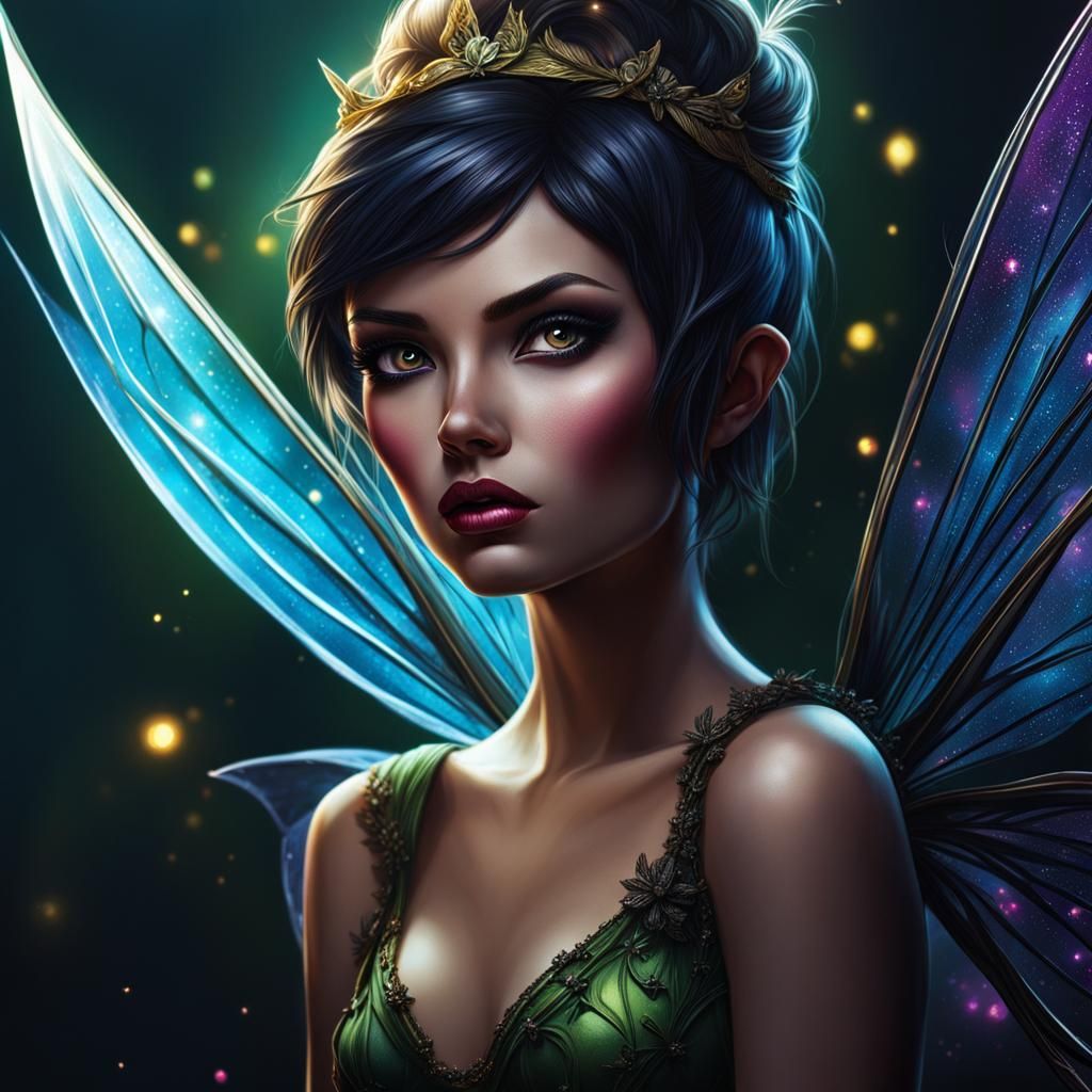 Sinister Tinkerbell in Dark Fairy Tale