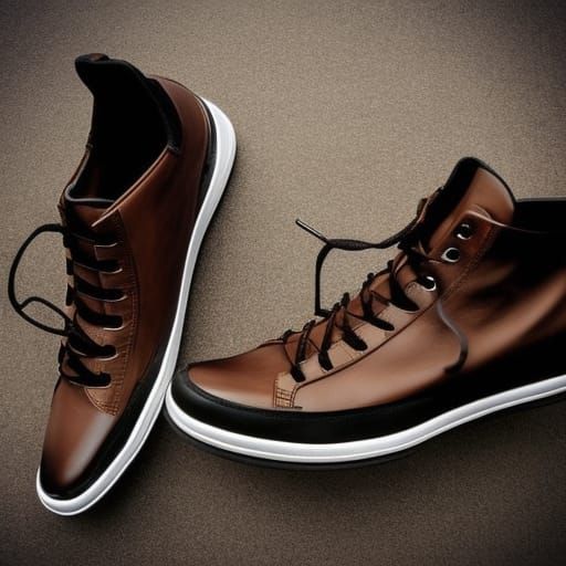 Sci-Fi Leather Sneaker Design