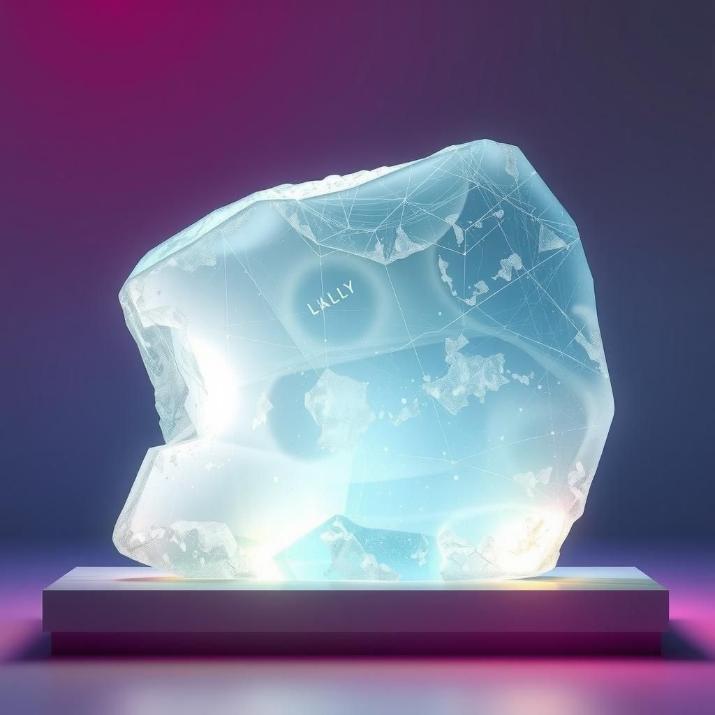 Luminous Selenite Crystal Slab in Dreamy Style