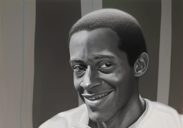 Young Antonio Fargas: Oil Portrait in Gurney Style