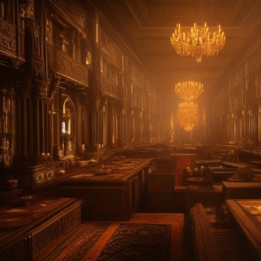 Hyperdetailed House of Plenty Interior in 8k