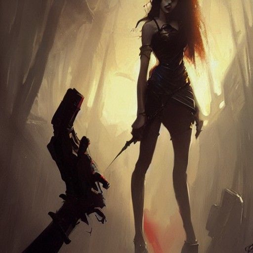 Sinister Princess in Dark Fantasy Style