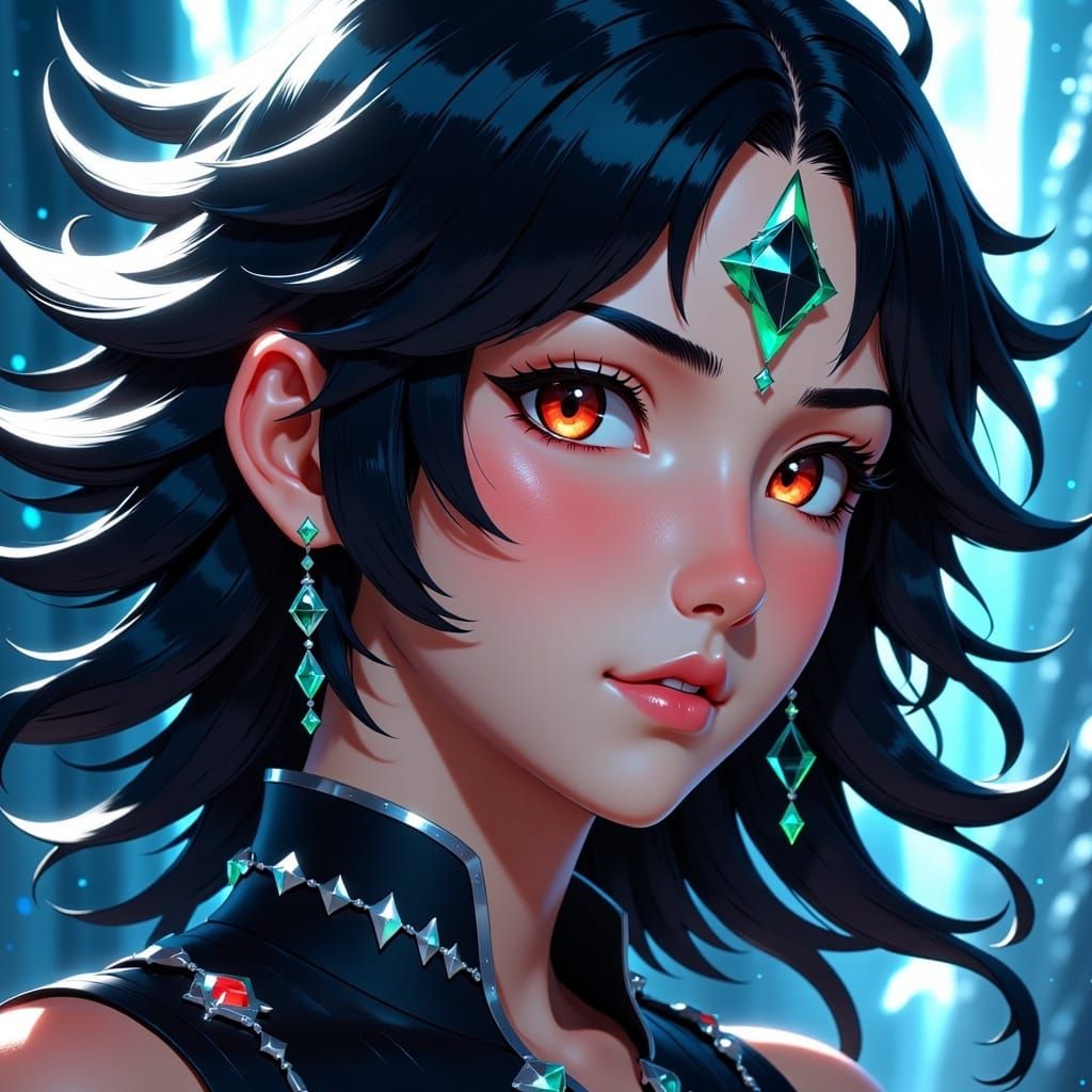 Onyx Character Illustration in Steven Universe Style