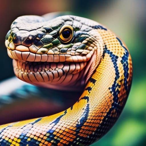 Scary Snake in Shoe: Vivid Realistic Photography