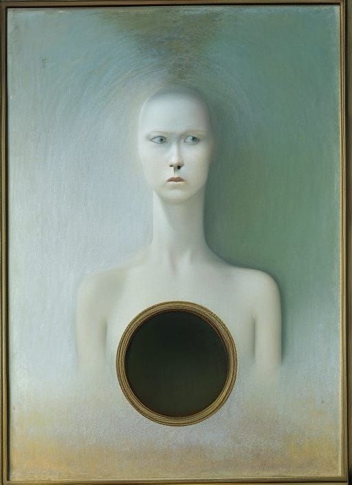 Faceless Empress of Blood and Decay: Surreal Mixed Media