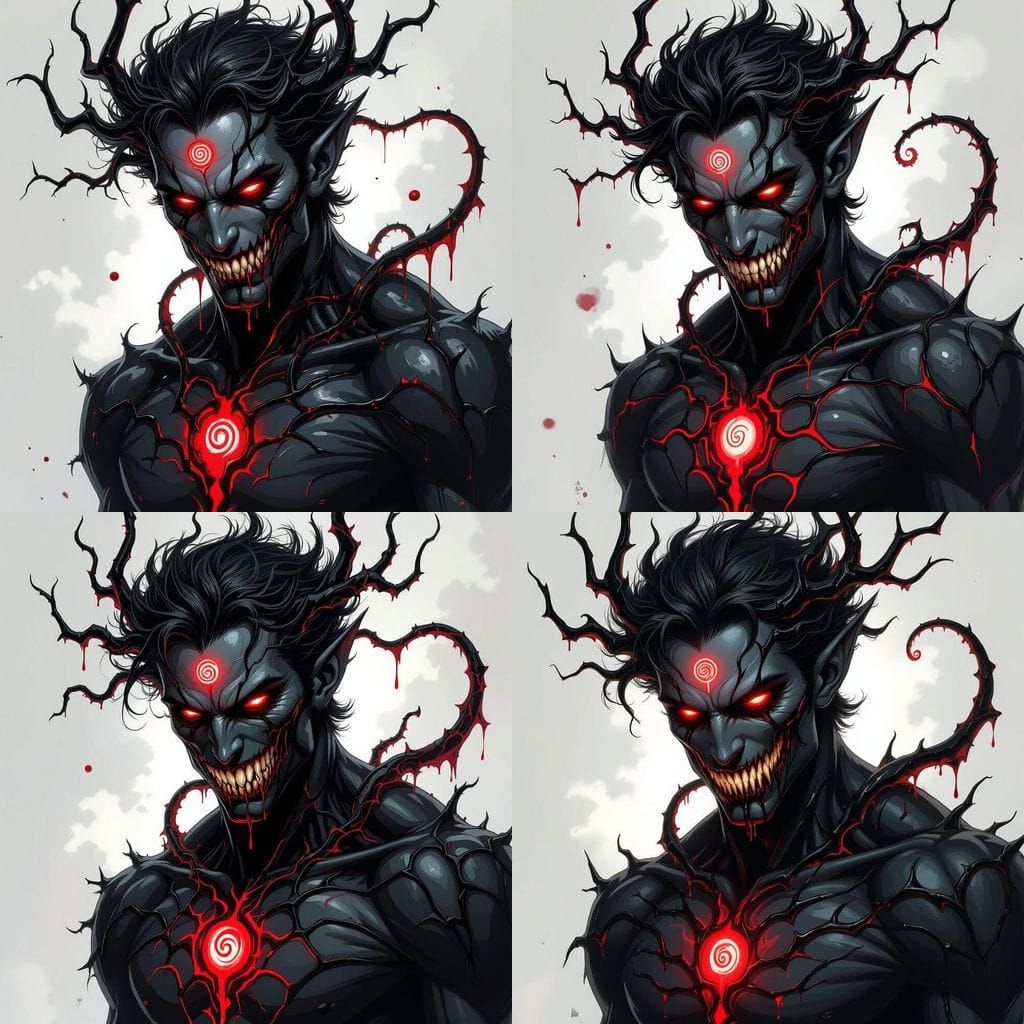 Knullified Eladrin Fused With Obsidian Symbiote