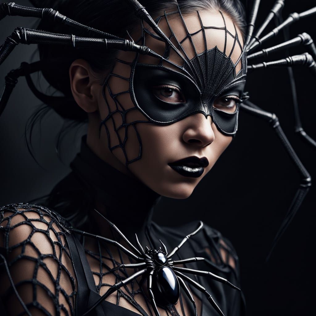 Avant-Garde Spider-Woman Vogue Cover Art