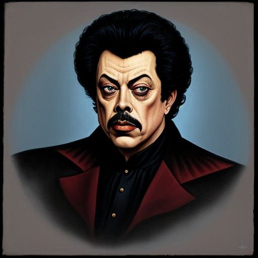 Tim Curry as Lord of Darkness in Basil Gogos Style