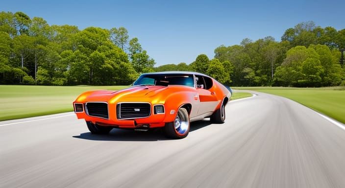 1969 Orange Pontiac GTO Judge: 8K Photography
