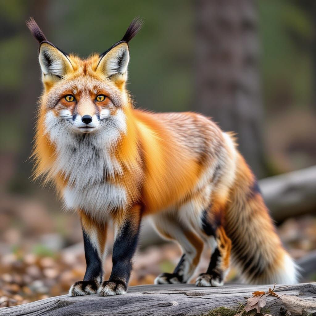 Crystal Fox on Alien Planet in Digital Matte Painting