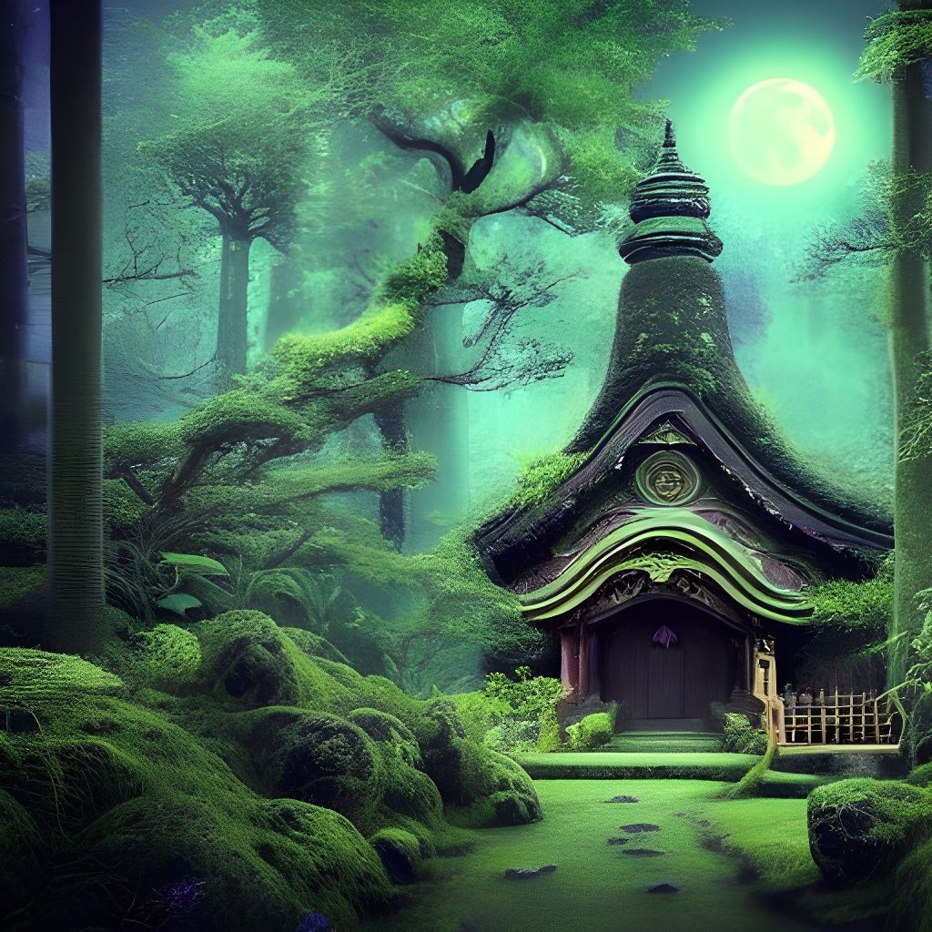 Ancient Shrine in the Sea of Trees