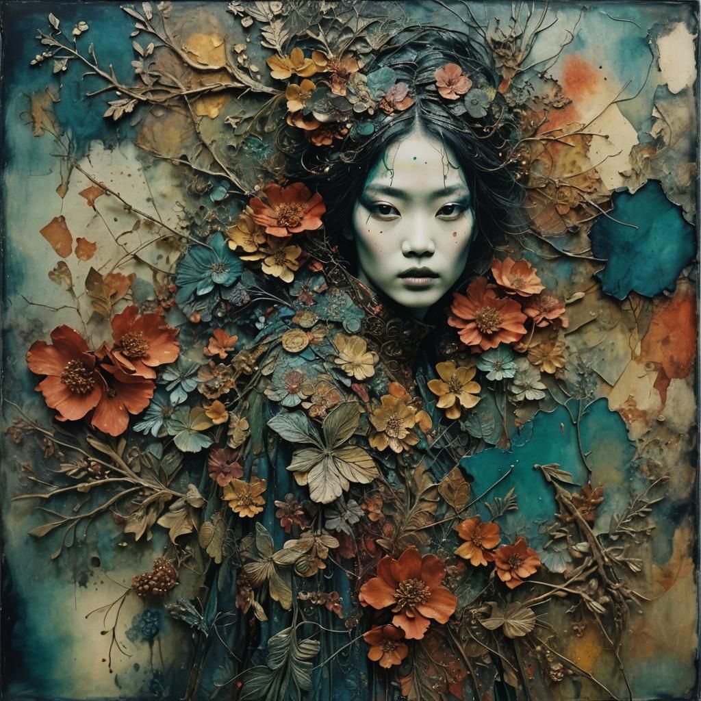 Artwork by Paolo Roversi and Zao Wou-Ki