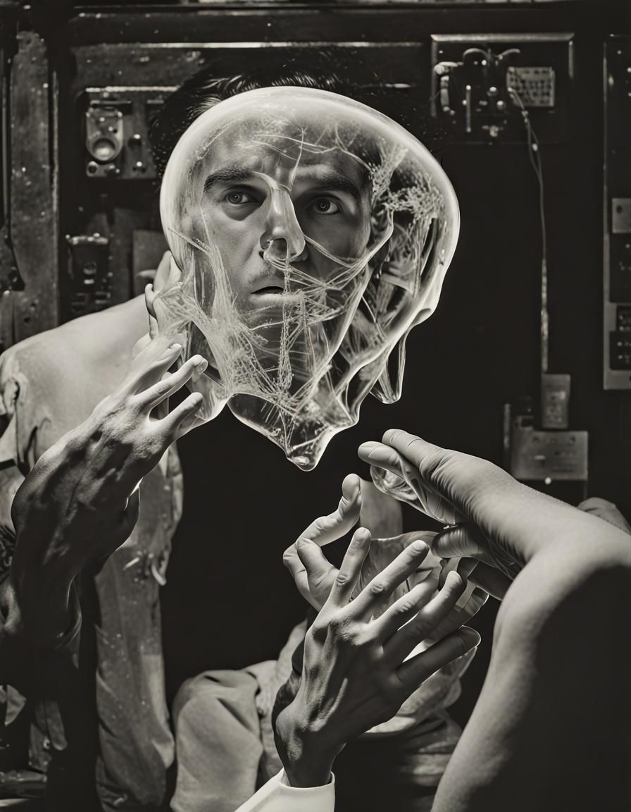 Surreal Junkie Fairies in Geometric Bauhaus Style