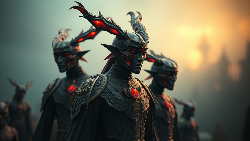 La belle Luunabee et le beau daemonss. Réaliste intricate de...