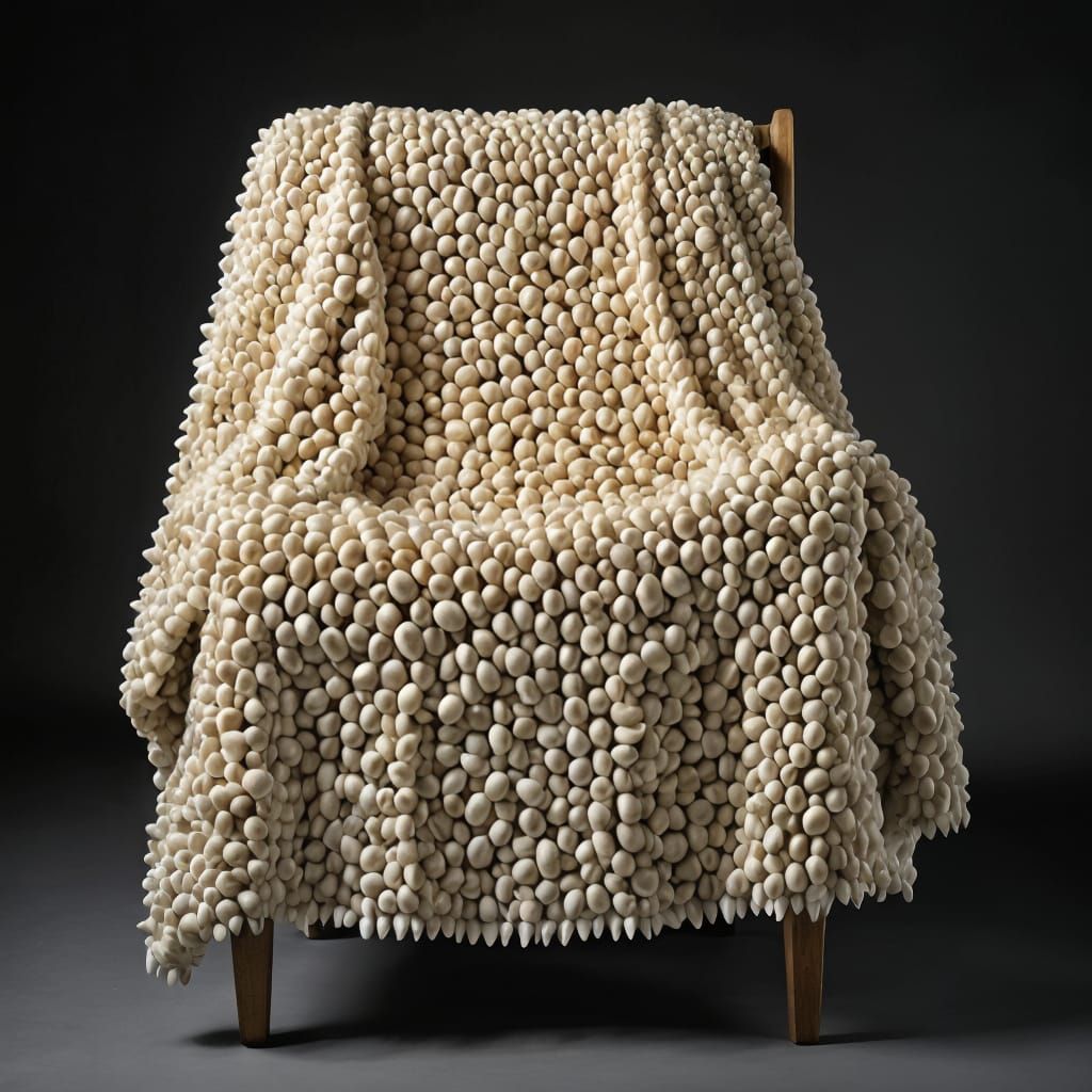 Horrific Blanket Made of Human Teeth