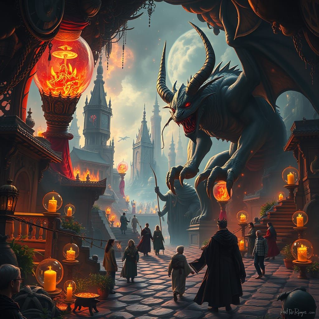 Surreal World of Wonder and Magic, Where Humans and Demons U...