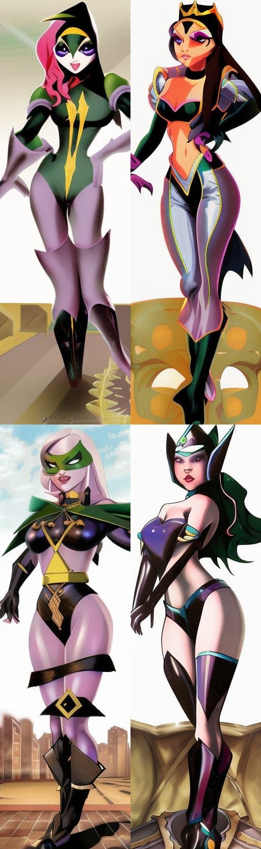 Amanda Bynes as Manga-Style Dark Queen Portrait