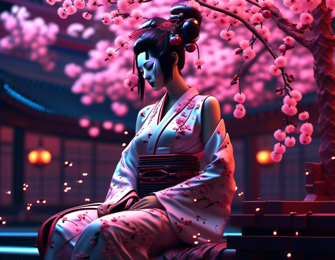 Cyberpunk Geisha