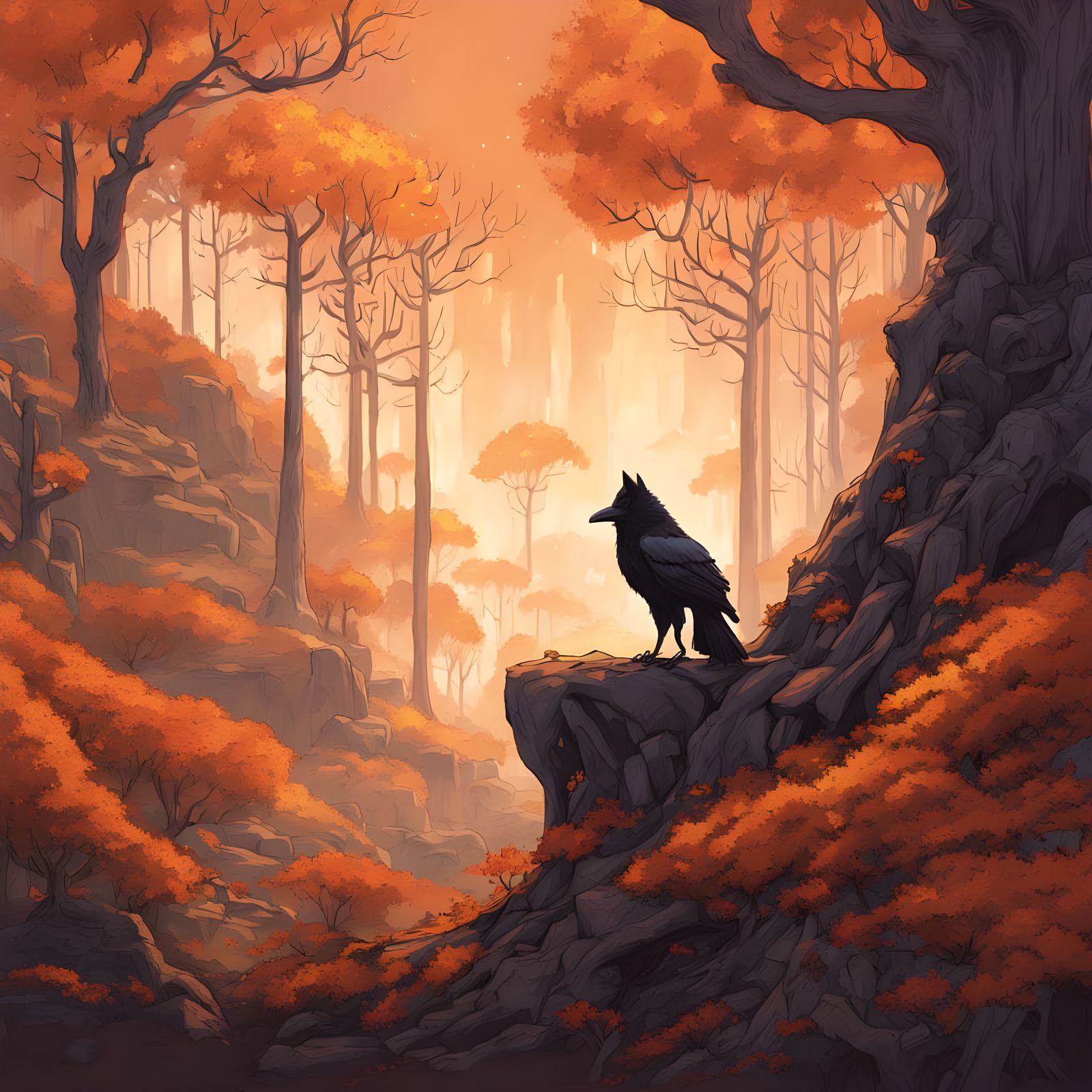 Autumn came to the Stone Forest