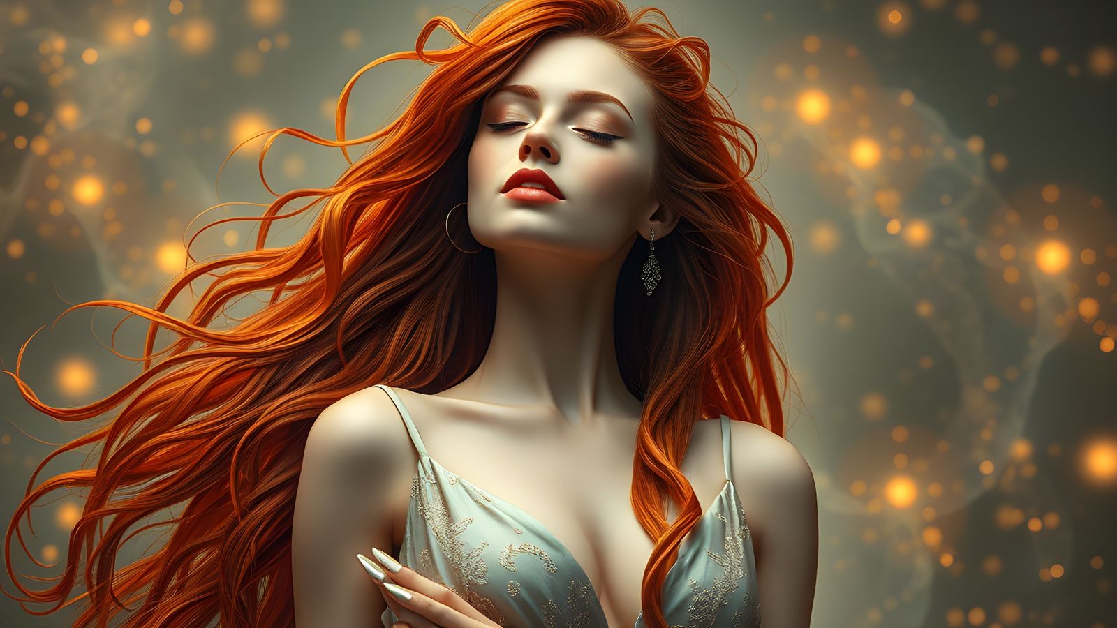 Surrealist Lady in Ethereal Moebius Art Style