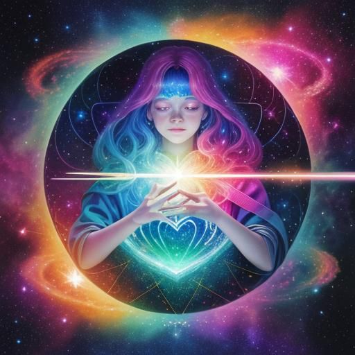 Holographic Cosmic Heart in Astral Mixed Media