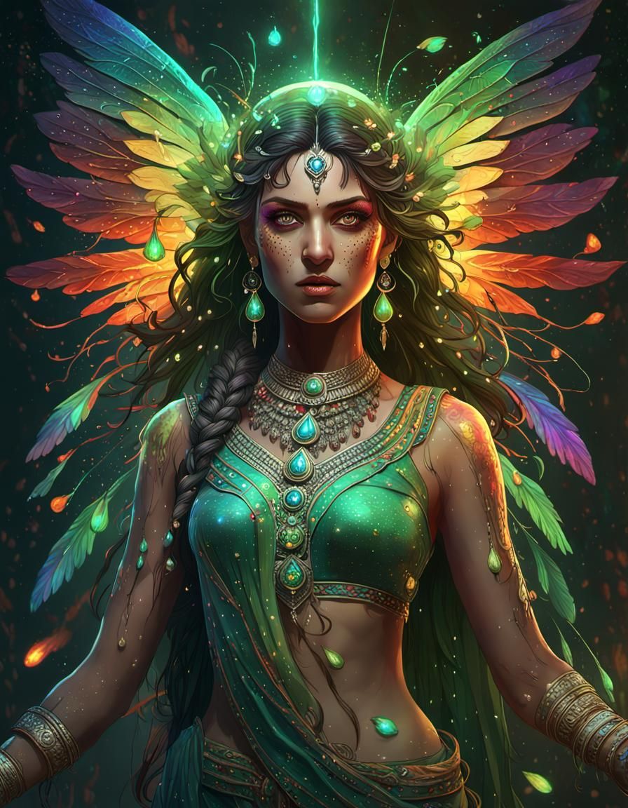 Goddess of Rainbow Sparks and Shadows