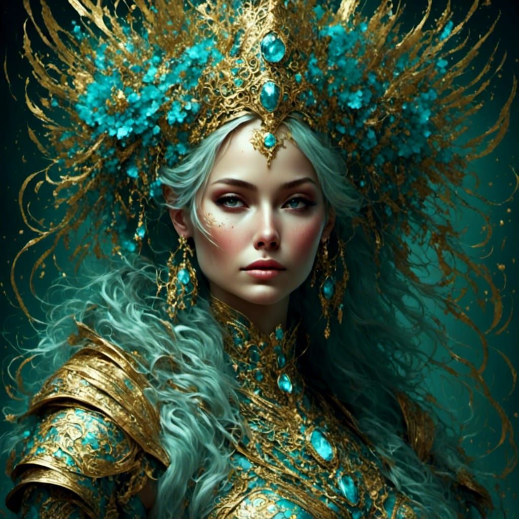 Elegant Beauty Queen Portrait