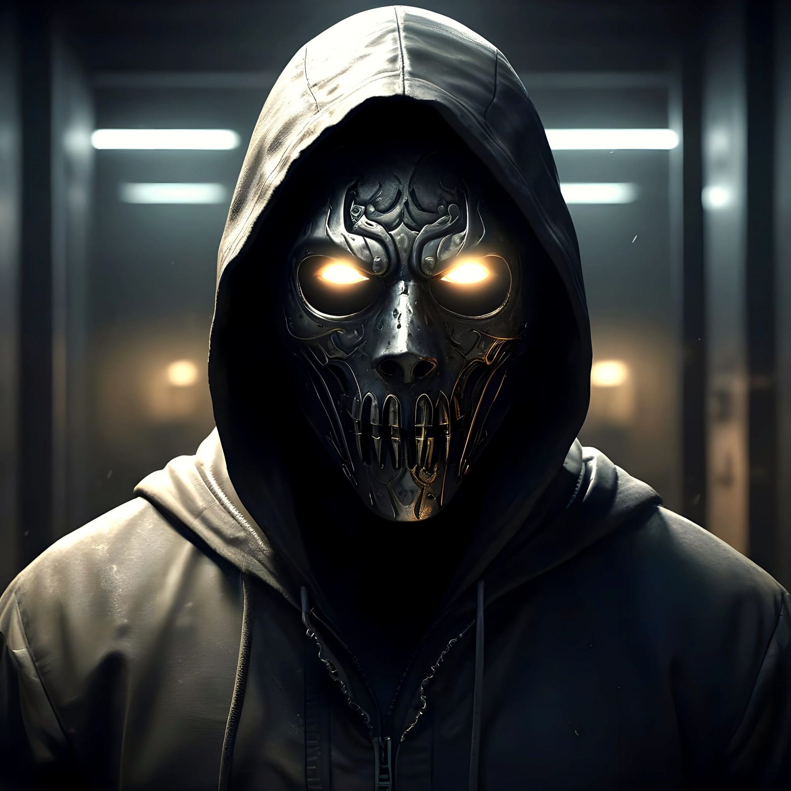 Dark Mugshot in Epic 3D Videogame Graphics