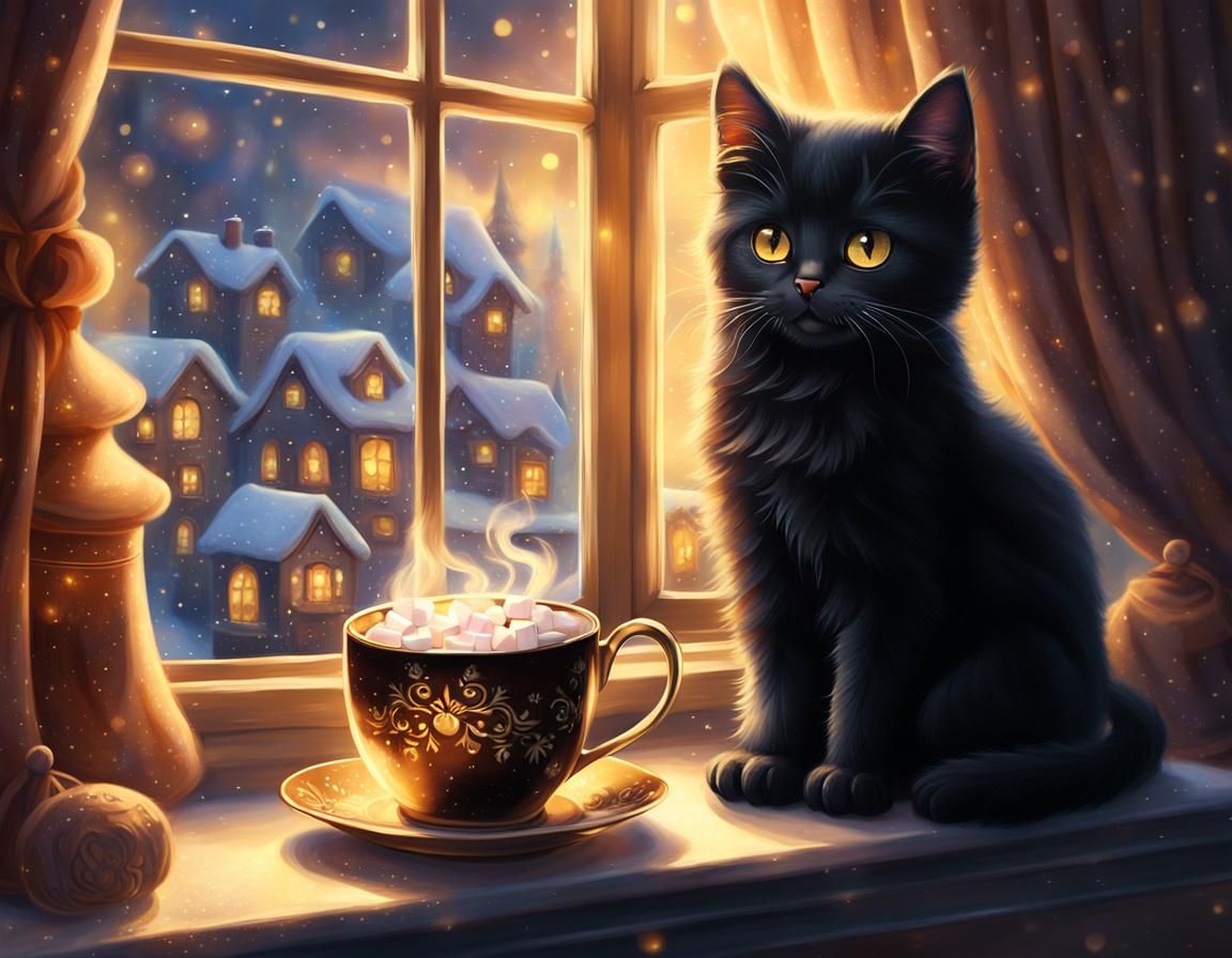Kitten's Cozy Hot Chocolate Fantasy