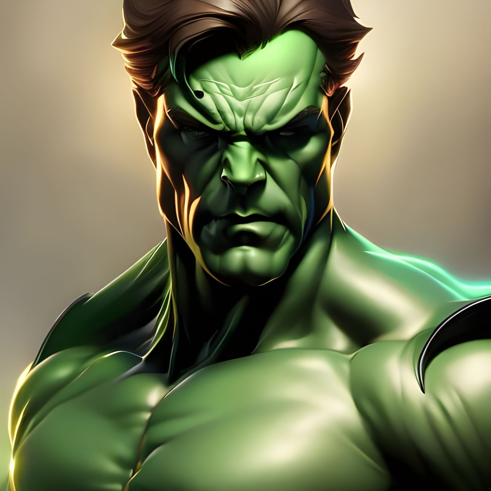 Rutte's Mid-Transformation Portrait in Artgerm Style