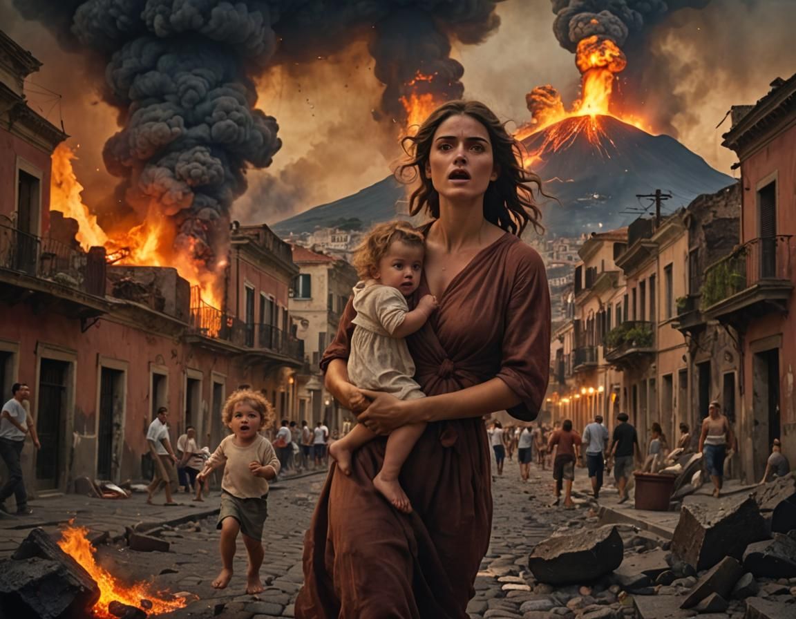 "Where do we run to?" If modern day Vesuvius erupted the eff...