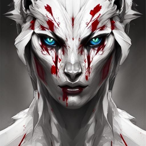 Hyperdetailed Werewolf Portrait in Volumetric Lighting